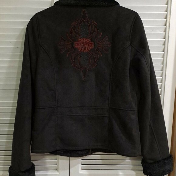 M Faux Sherling sensation Jacket with tribal graphics 97475-VW - Picture 4 of 11